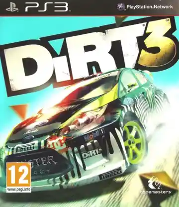 DiRT 3 (USA) (v1.01) (Disc) (Update) box cover front